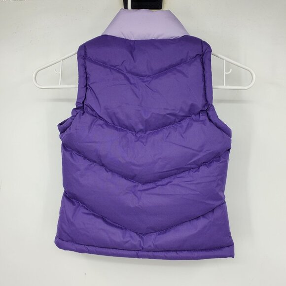 Beverly Hills Princess Purple Girl's Winter Puffer Vest Size 4 - Picture 2 of 7